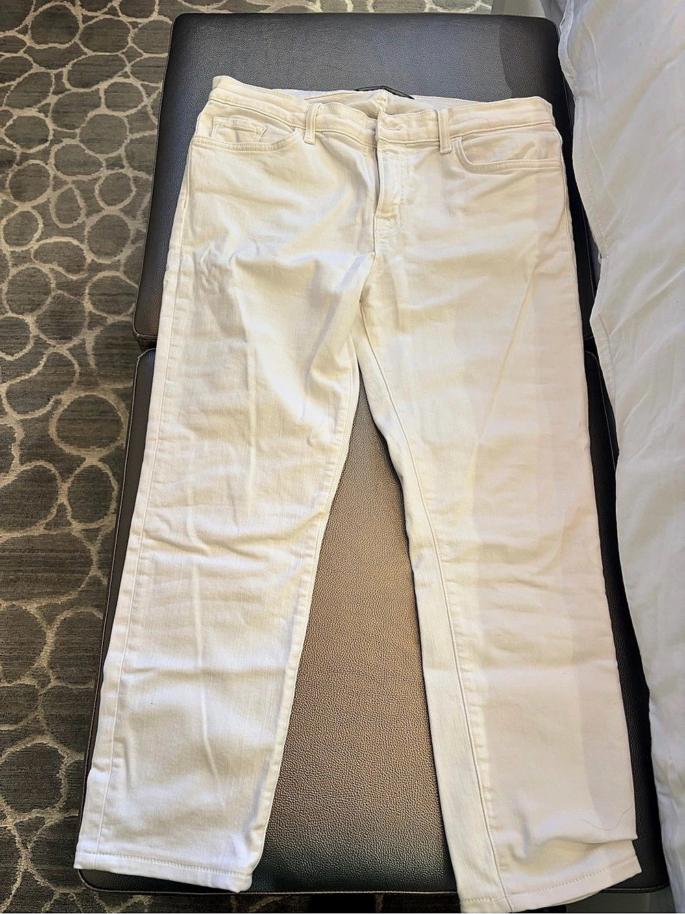 J Brand Skinny Leg Blanc 811 White crop